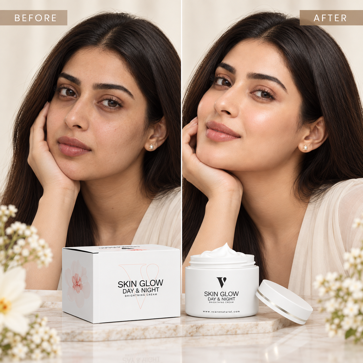 VCare Natural Skin Glow Day/Night Cream