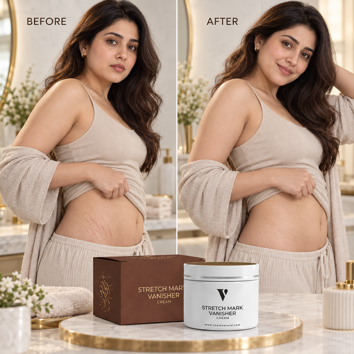 VCare Natural Stretch Mark Vanisher Cream