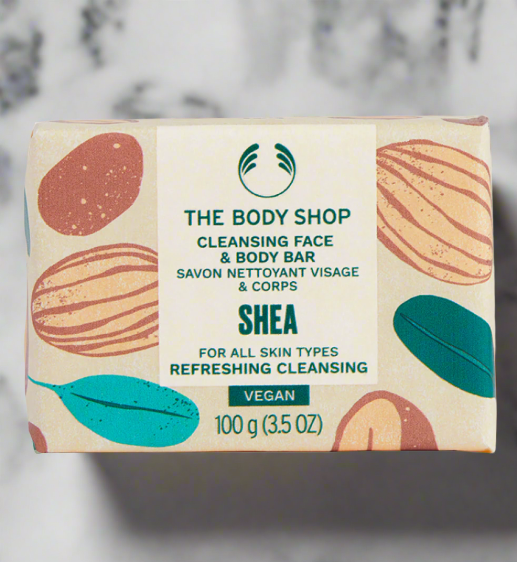 The Body Shop Cleansing Face & Body Bar Soap - Shea
