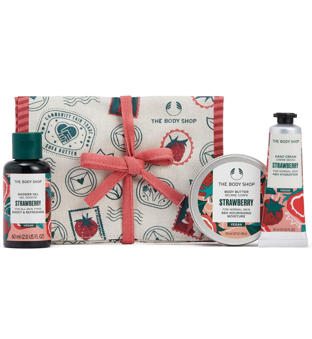 The Body Shop Jolly & Juicy Strawberry Mini Gift Set Set