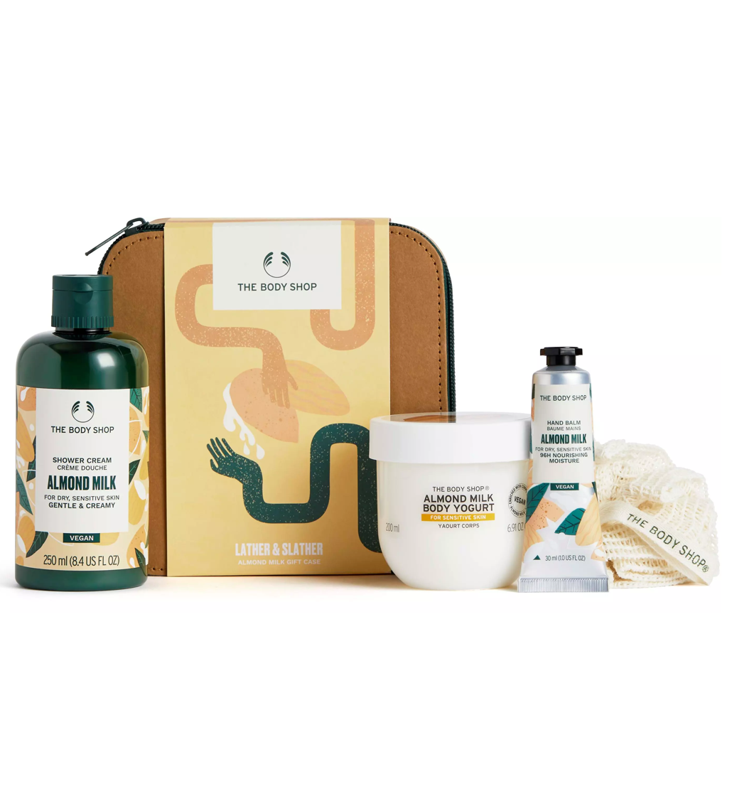The Body Shop Lather & Slather Almond Milk Gift Set