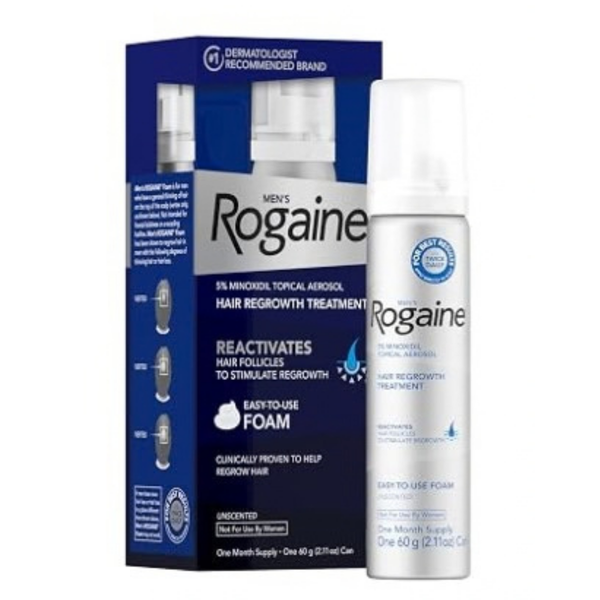 Rogaine Men's 5% Minoxidil Unscented Foam