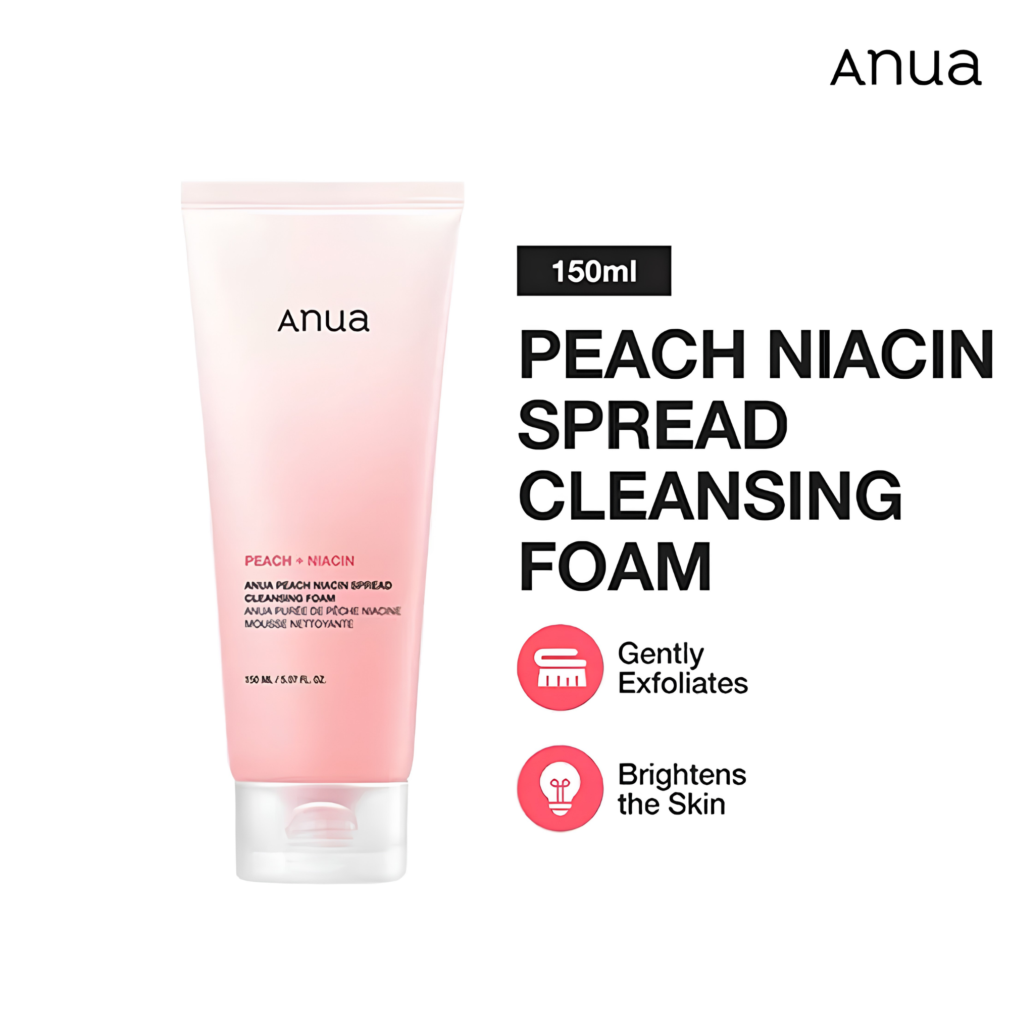 Anua Peach Niacin Spread Cleansing Foam