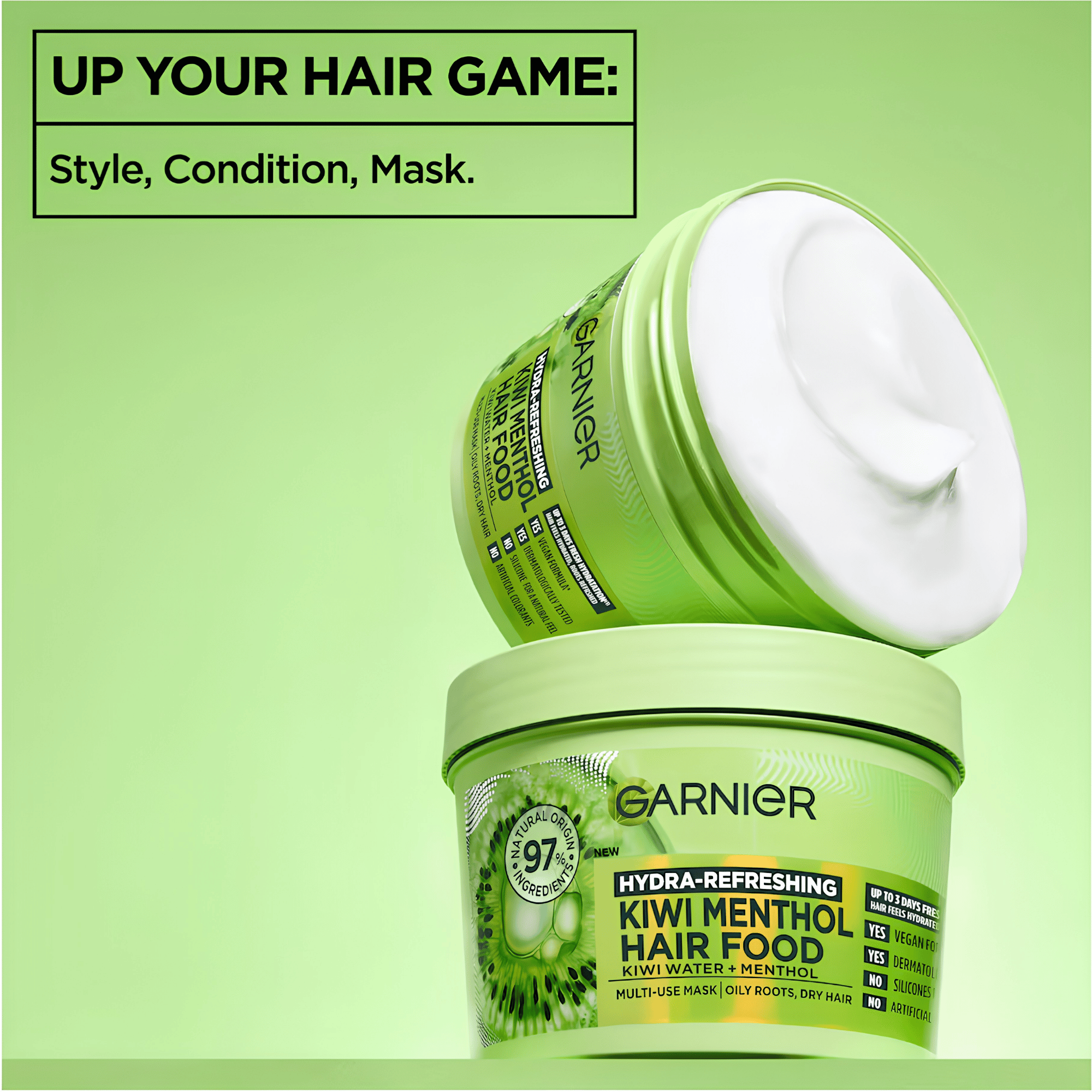 Garnier Hydra-Refreshing Kiwi Menthol Hair Food Mask