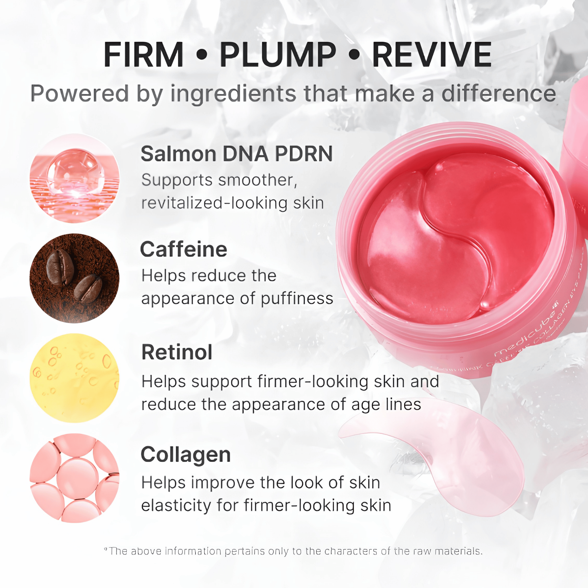 Medicube PDRN Pink Caffeine Collagen Eye Patch