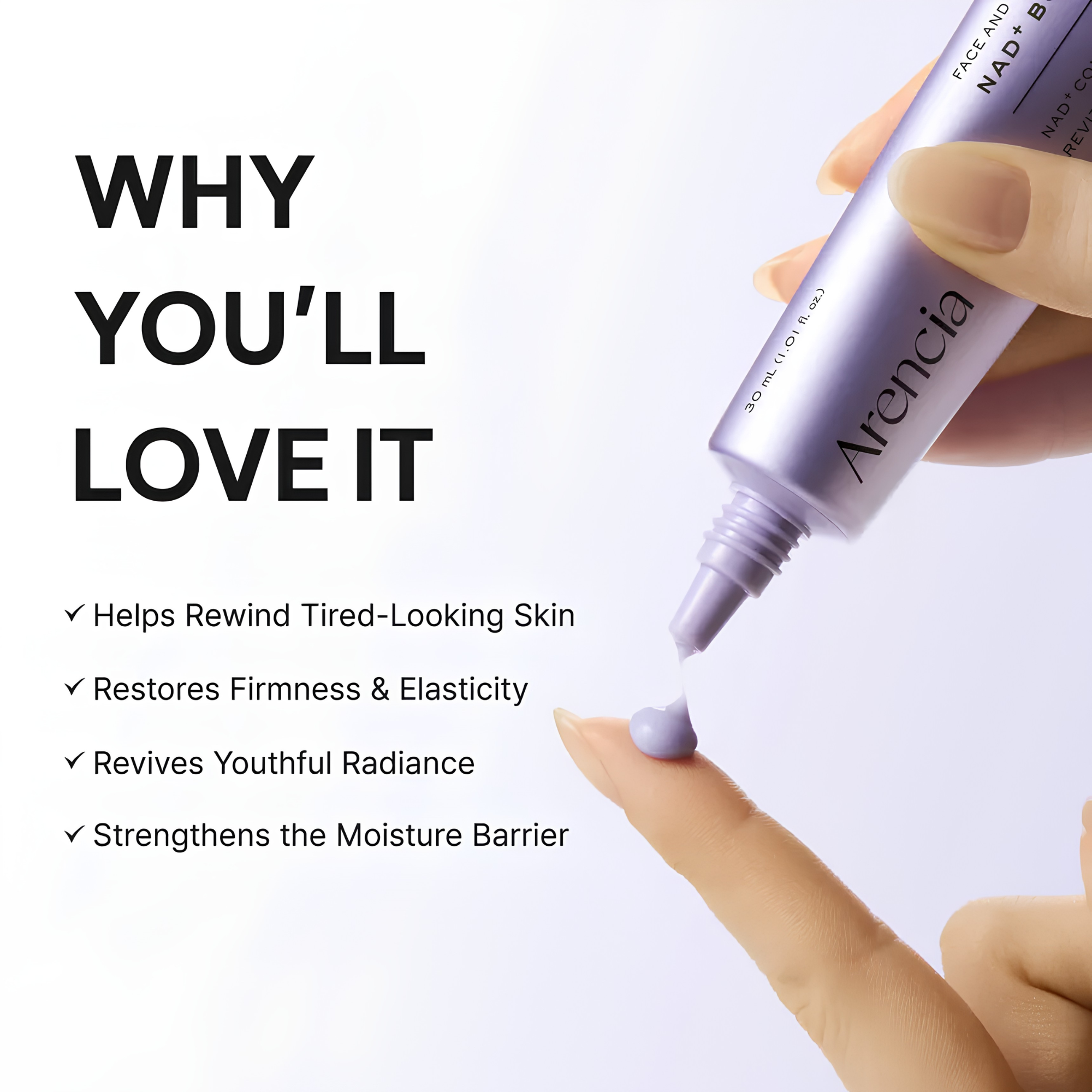 Arencia NAD+ Booster Shot Face & Eye Moisturizer