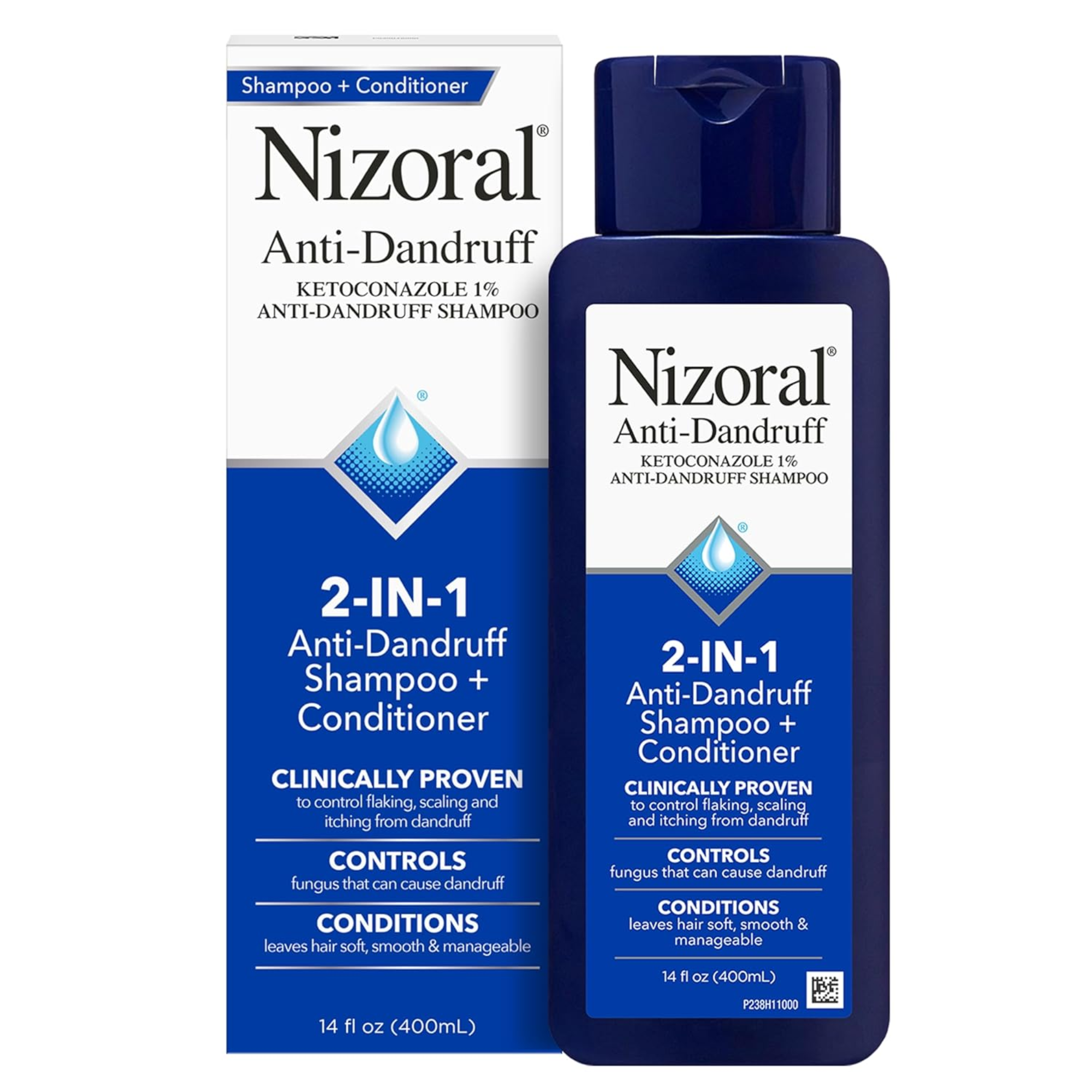 Nizoral 2-IN-1 Anti-Dandruff Shampoo & Conditioner with 1% Ketoconazole