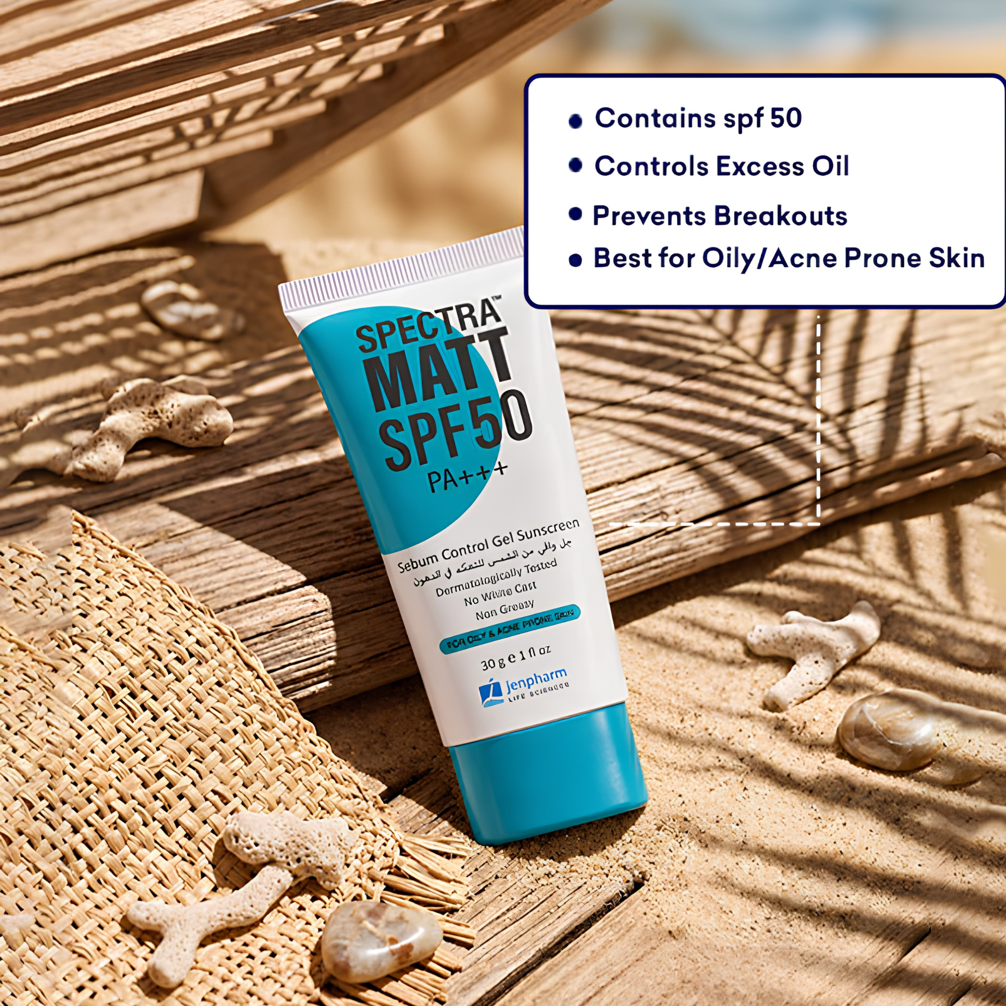Jenpharm Spectra Matt Sunscreen SPF 50 PA++++