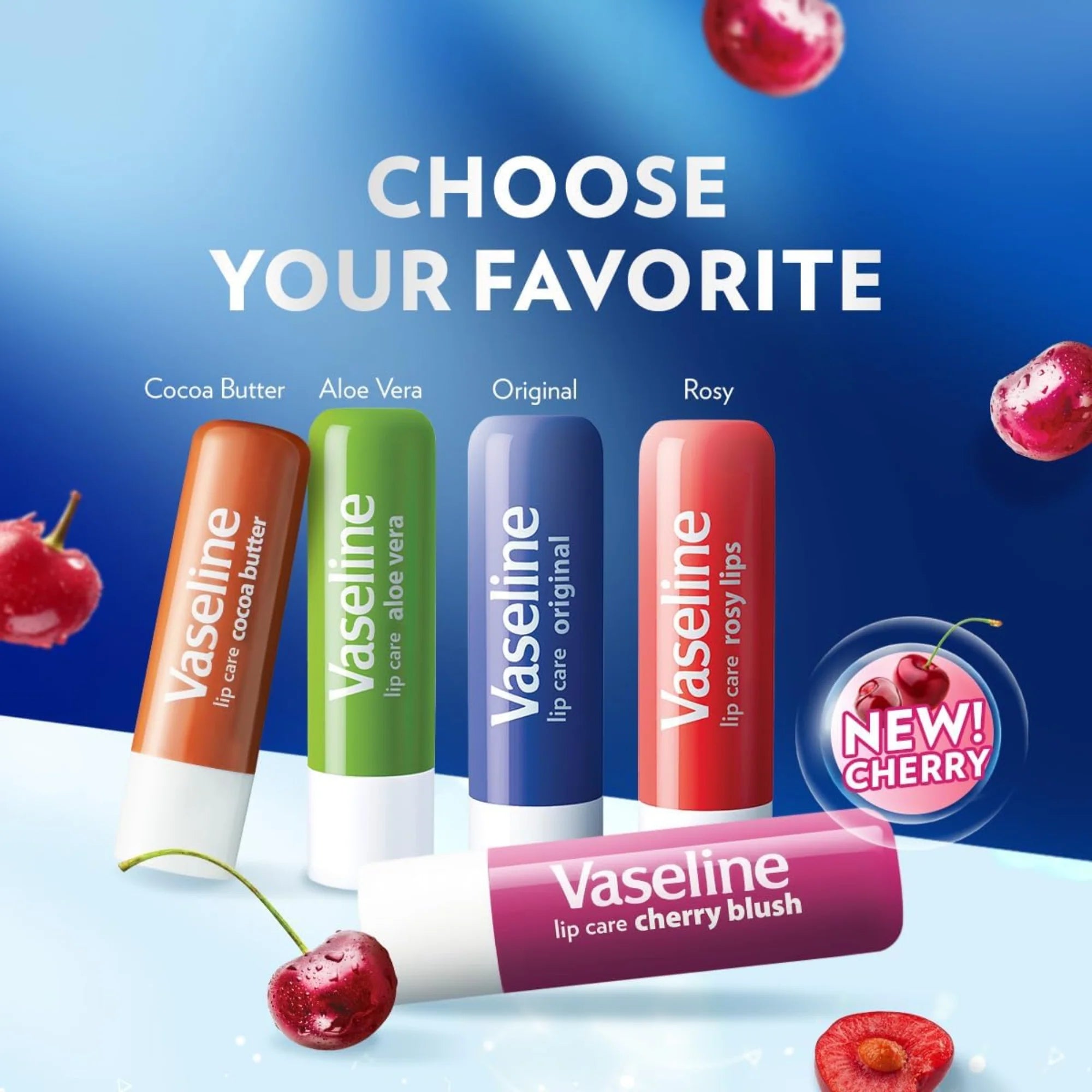 Vaseline Lip Therapy 48H Lip Balm Stick - Cherry Blush
