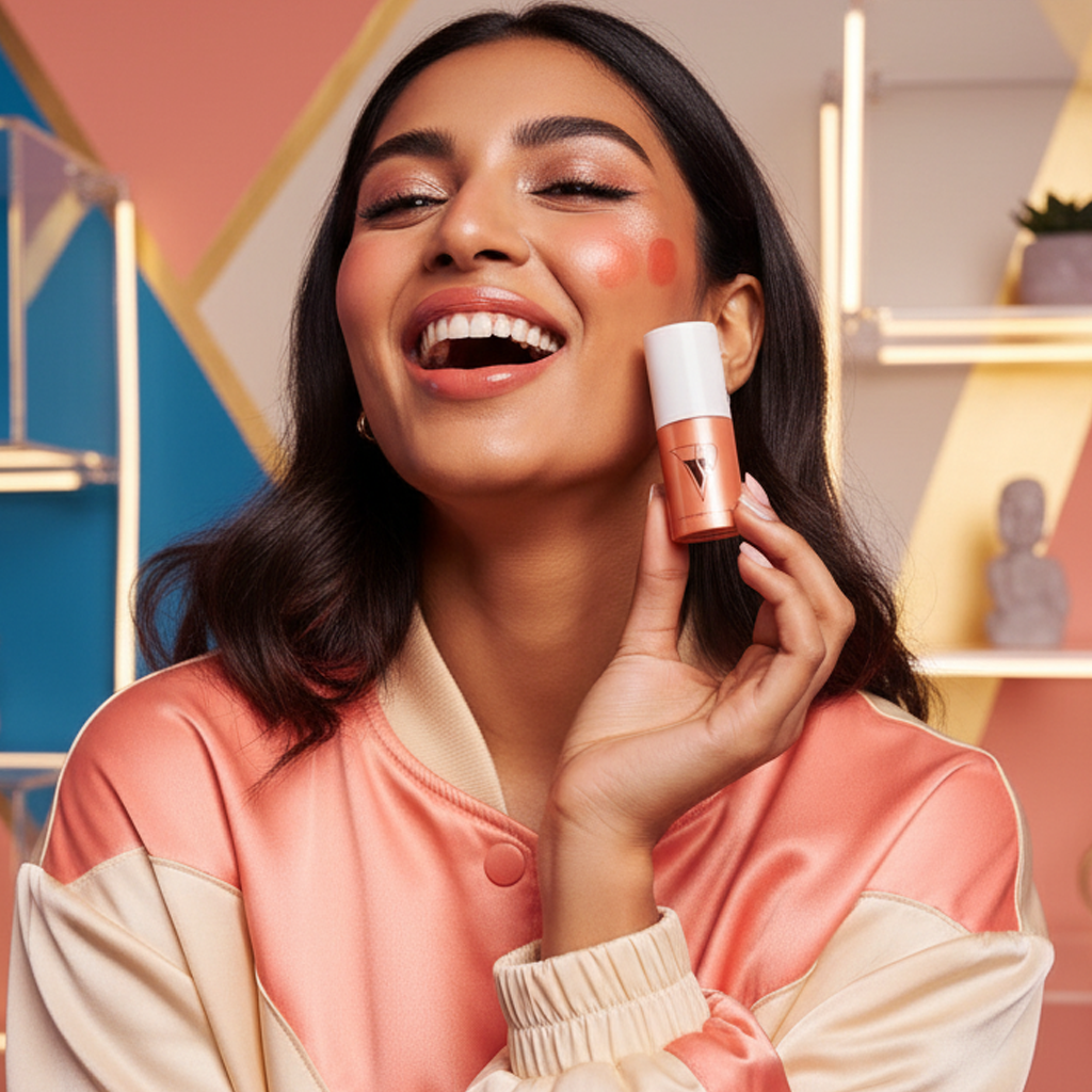 VCare Natural Lip Cheek Tint - Peach