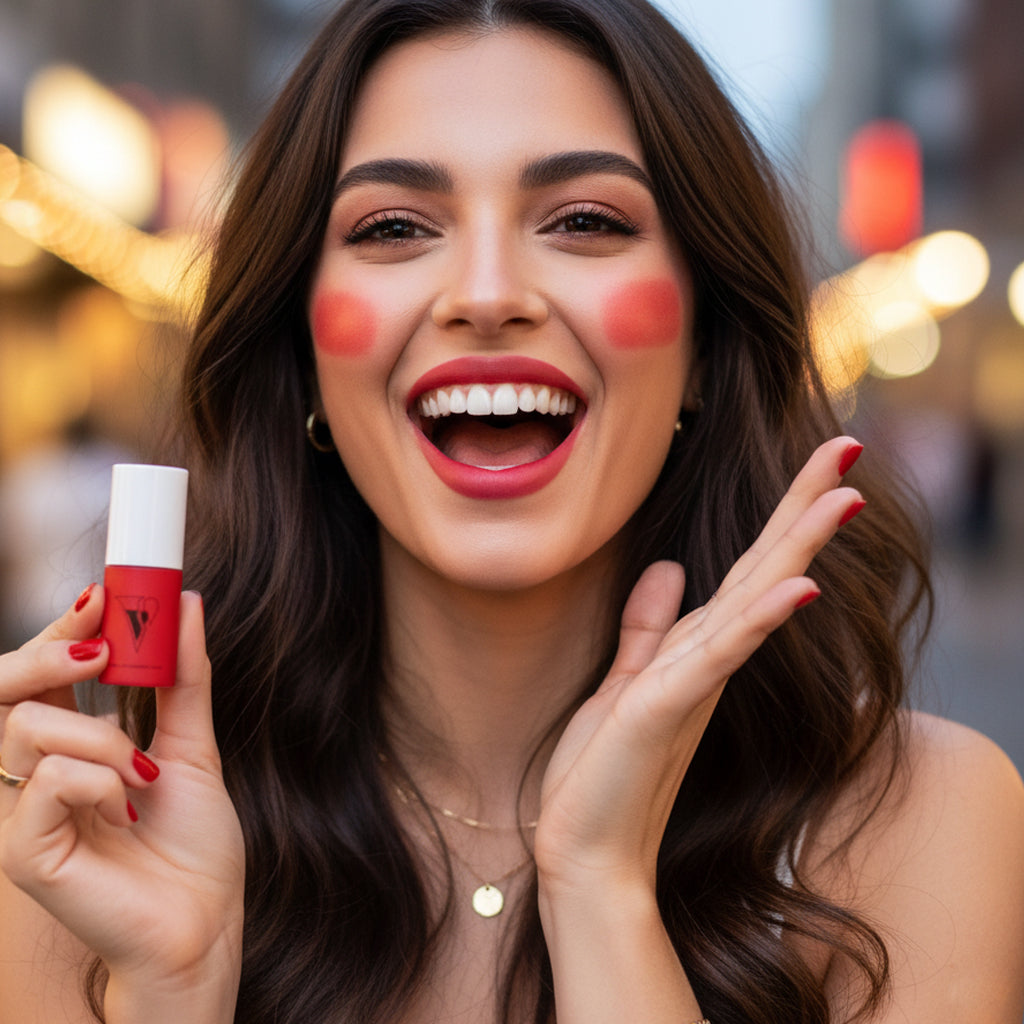 VCare Natural Lip Cheek Tint - Red