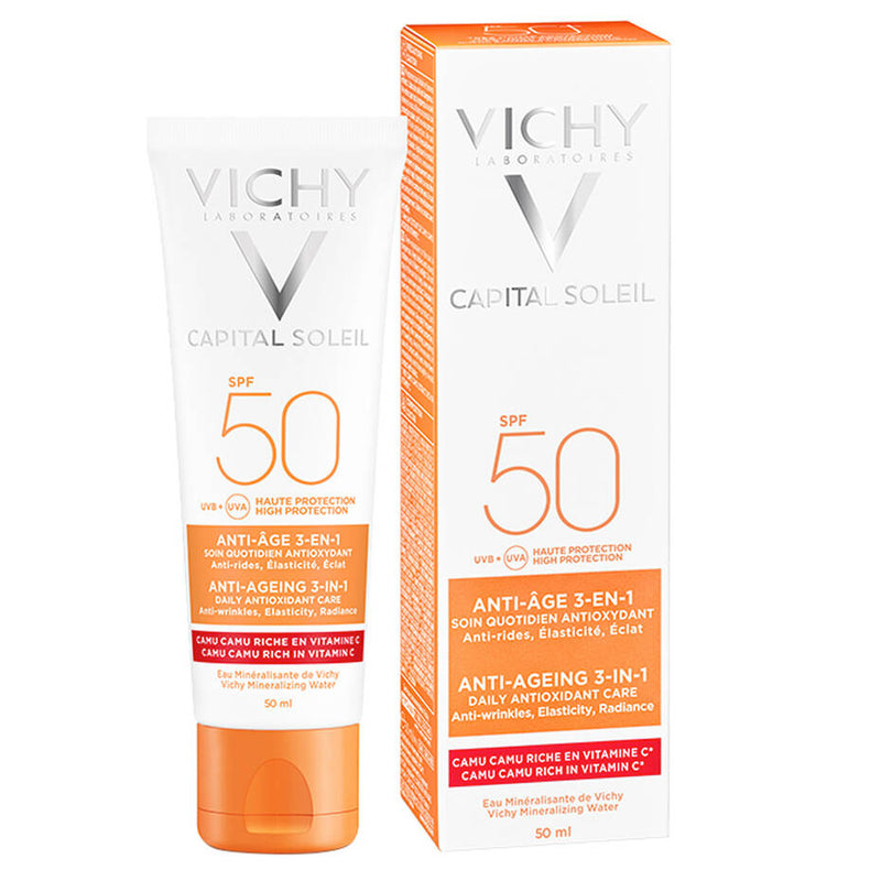 Vichy Capital Soleil Anti-Ageing 3-in-1 Daily Antioxidant Care SPF 50