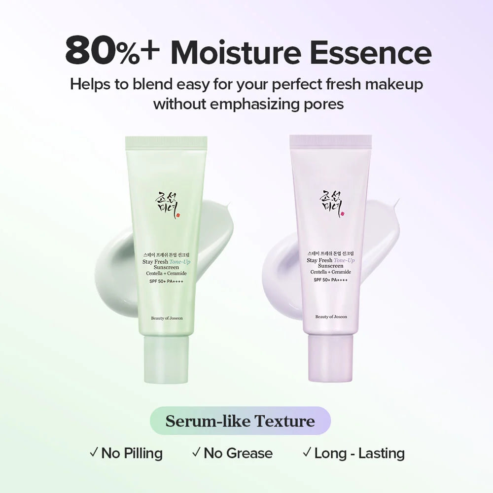 Beauty of Joseon Stay Fresh Tone-Up Sunscreen Green SPF 50+ PA++++