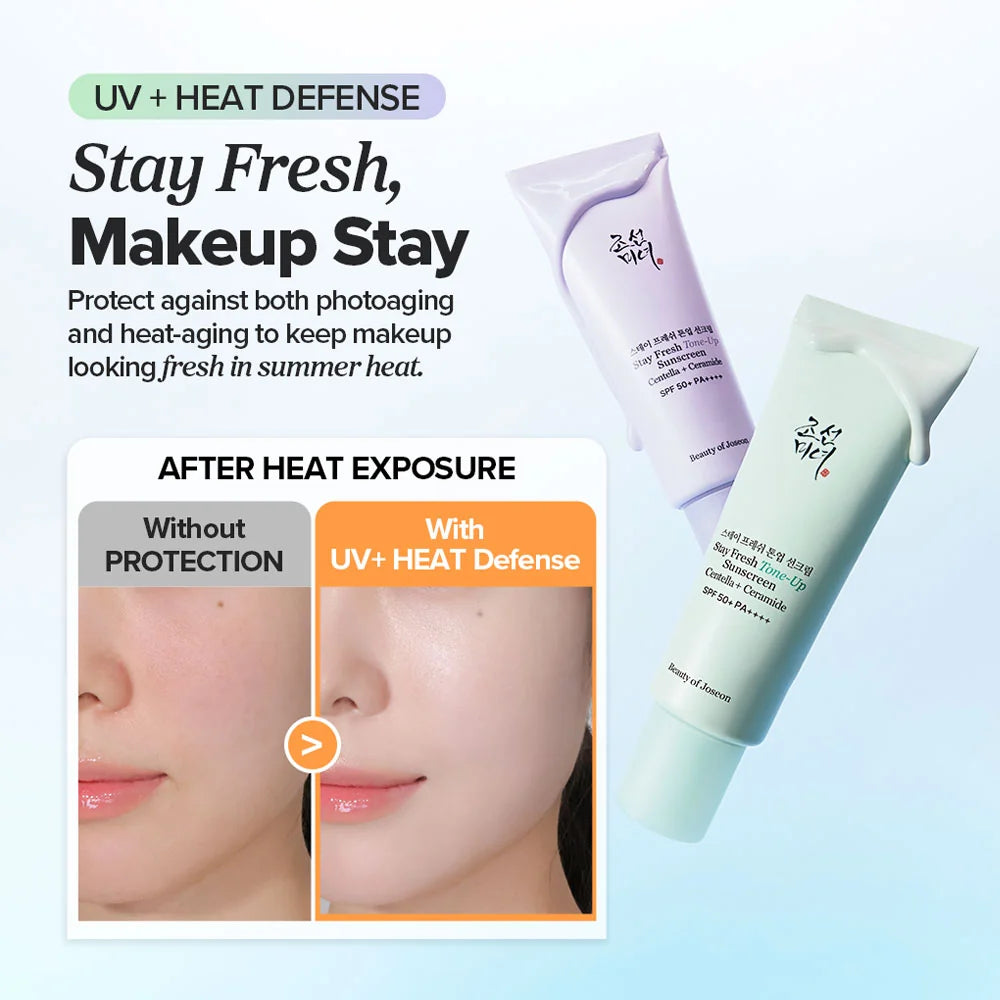 Beauty of Joseon Stay Fresh Tone-Up Sunscreen Green SPF 50+ PA++++