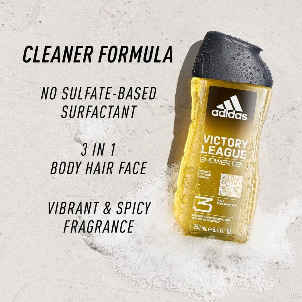 Adidas Men 3 in 1 Victory League Shower Gel