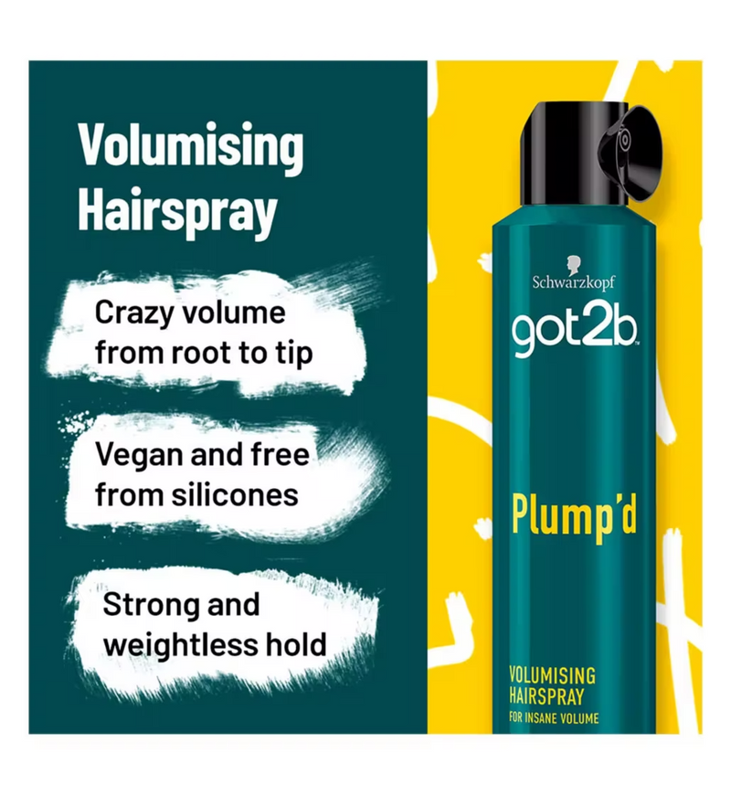 Schwarzkopf got2b Plump'd Volumising Unisex Hairspray