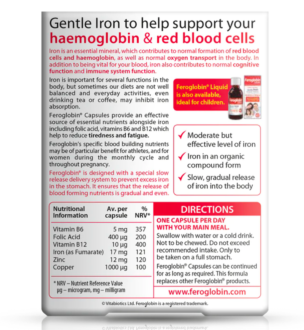 Vitabiotics Feroglobin Capsules vitabiotics-feroglobin-capsules