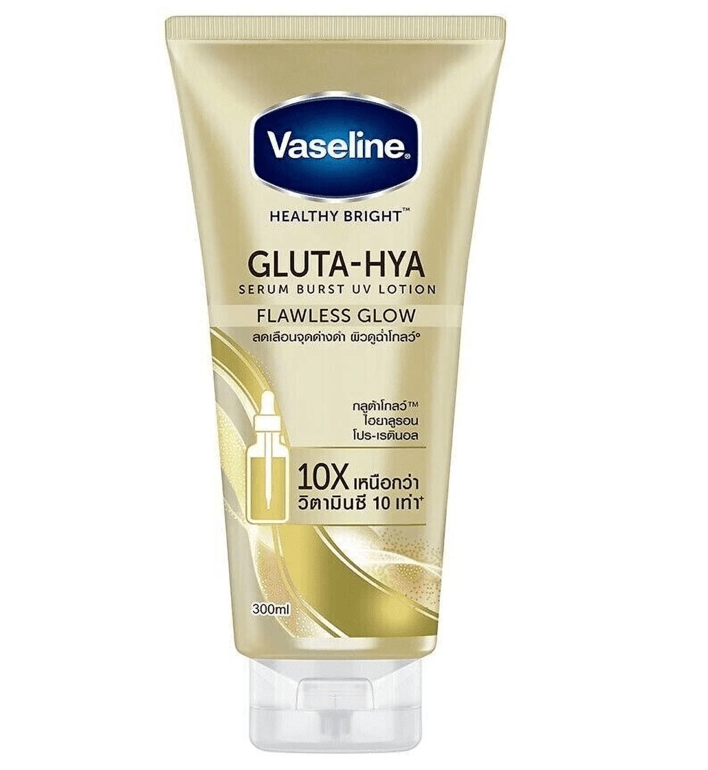 Vaseline Gluta-Hya Serum Burst UV Lotion Flawless Glow