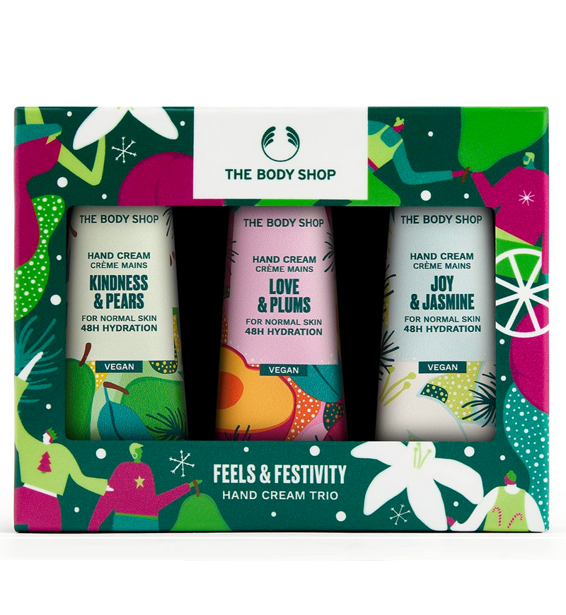 The Body Shop Feels & Festivity Hand Cream Trio