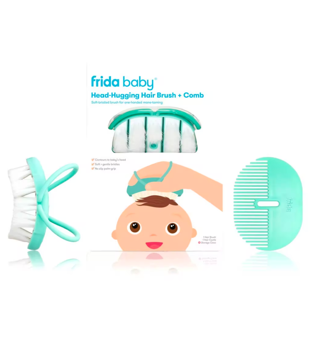 Fridababy Head-Hugging Hair Brush + Comb