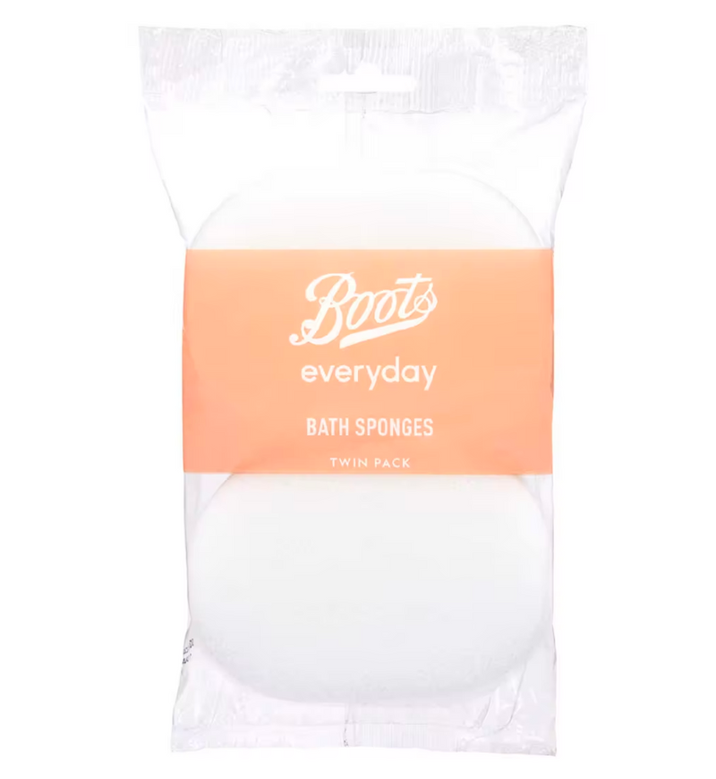 Boots Everyday Bath Sponges - Twin Pack