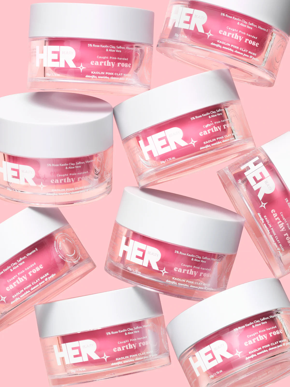 Her Beauty Earthy Rose Kaolin Pink Clay Mask