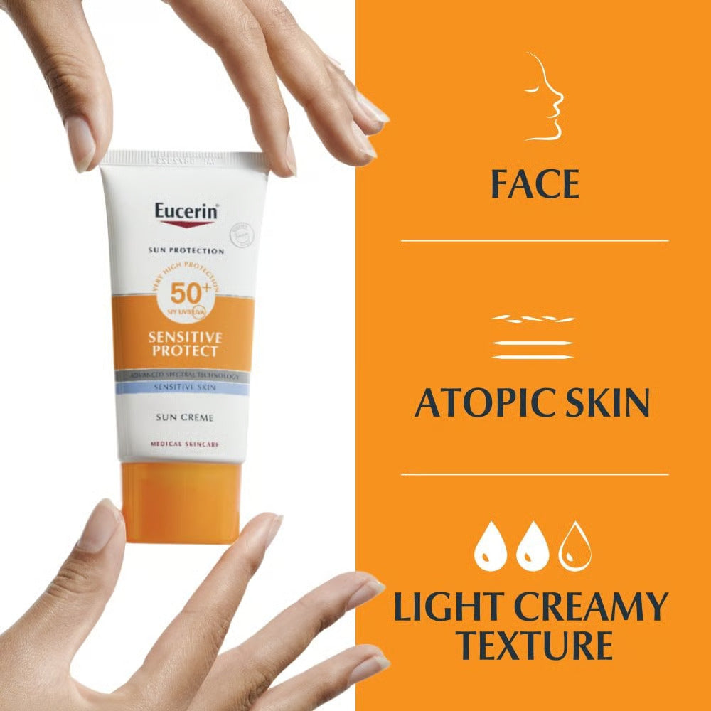 Eucerin Sun Protection SPF 50 UVB Sensitive Protect Gevoelige Fluid Sun Creme