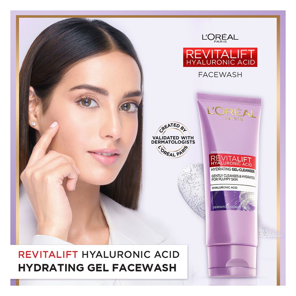 L'Oreal Paris Revitalift Hyaluronic Acid Hydrating Gel Cleanser Facewash