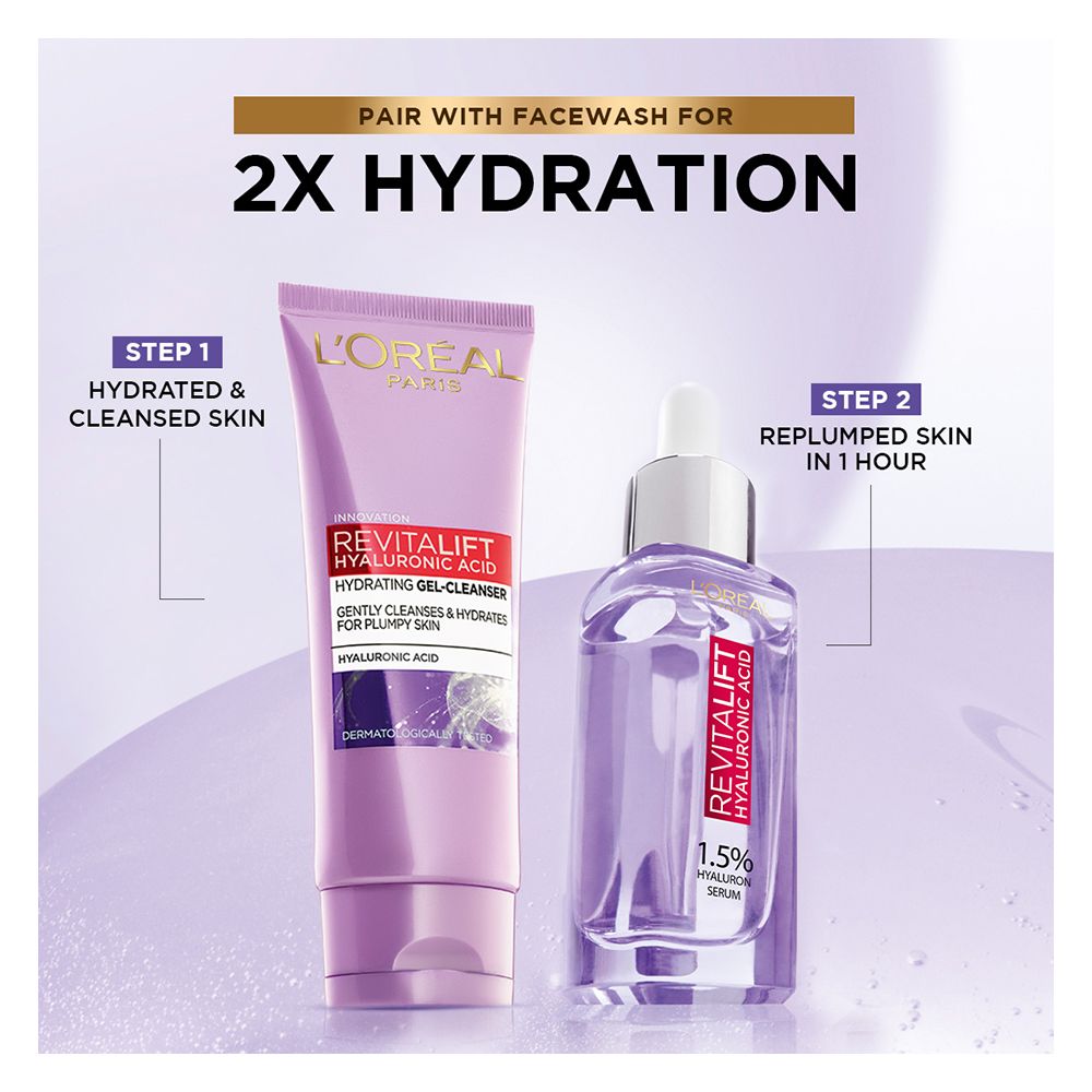 L'Oreal Paris Revitalift Hyaluronic Acid Hydrating Gel Cleanser Facewash
