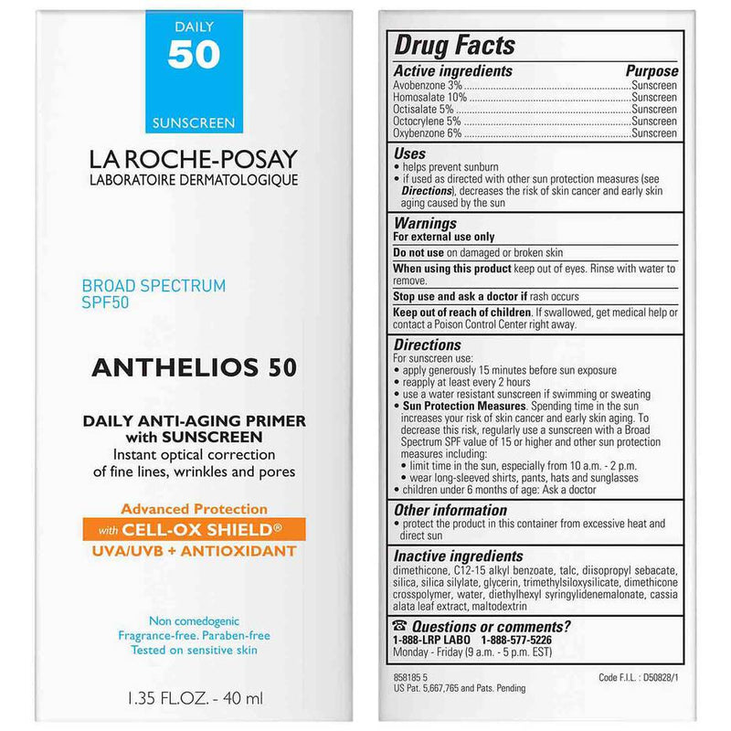 La Roche-Posay Anthelios Anti-Aging Primer with SPF 50 Sunscreen