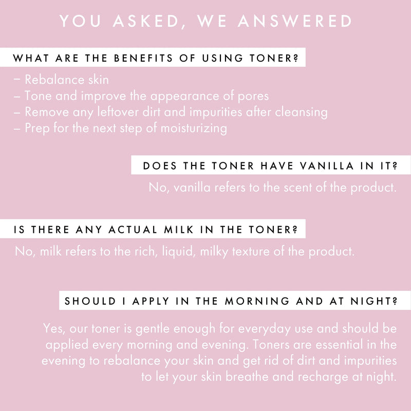 Kylie Skin Vanilla Milk Toner