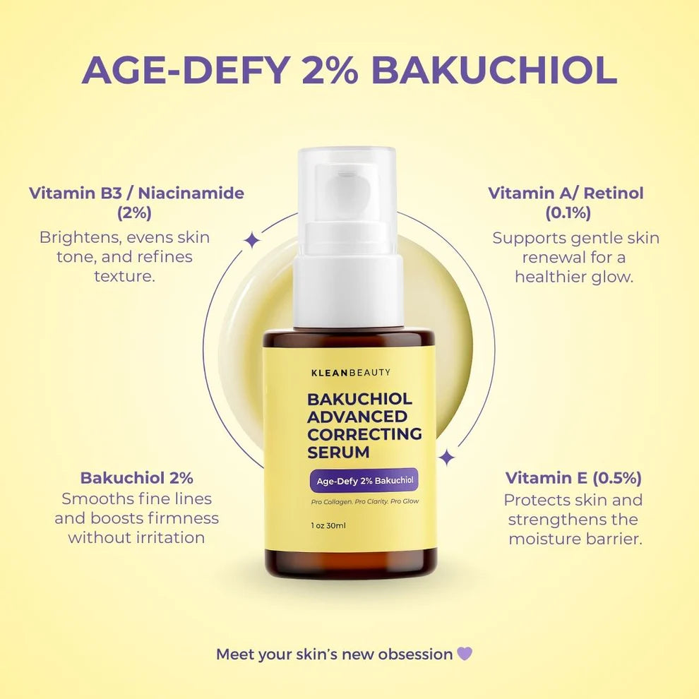 Klean Beauty Bakuchiol Advanced Correcting Serum