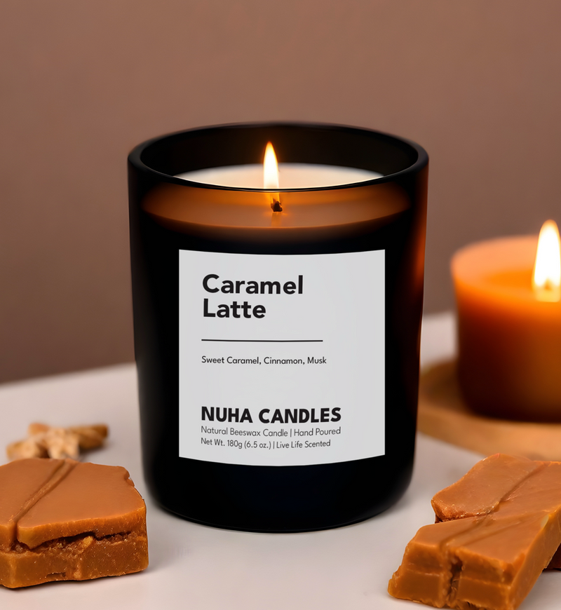 Nuha Candles Scented Candle - Caramel Latte