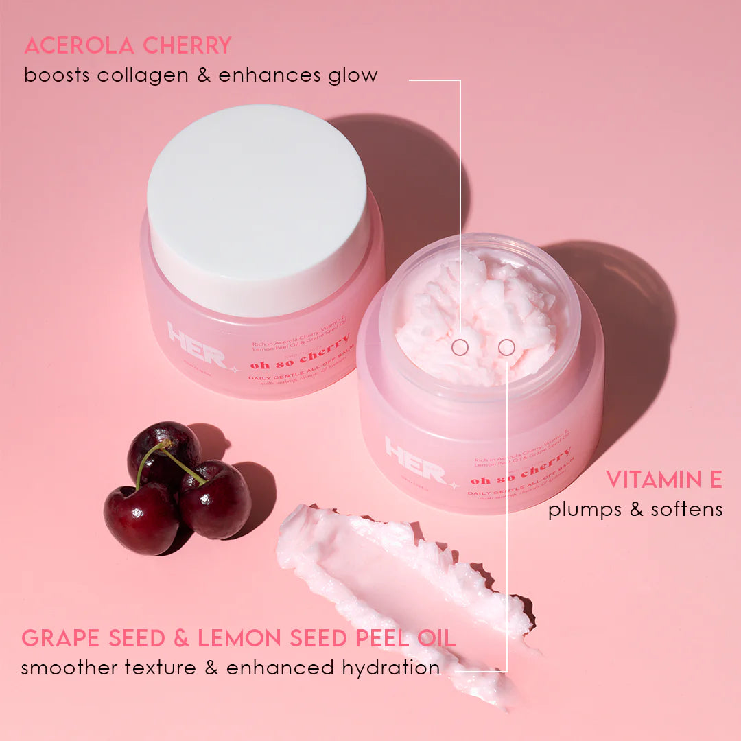 Her Beauty Oh So Cherry Daily Gentle All-Off Balm