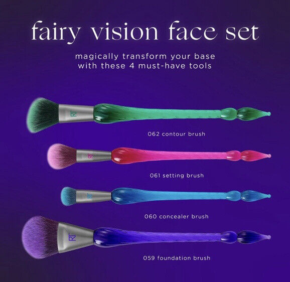 Real Techniques Enchanted Fairy Vision Face Makeup Brush Kit Set