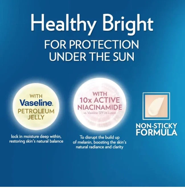 Vaseline Healthy Bright Sun + Pollution Protection Brightening Defense Lotion SPF 24