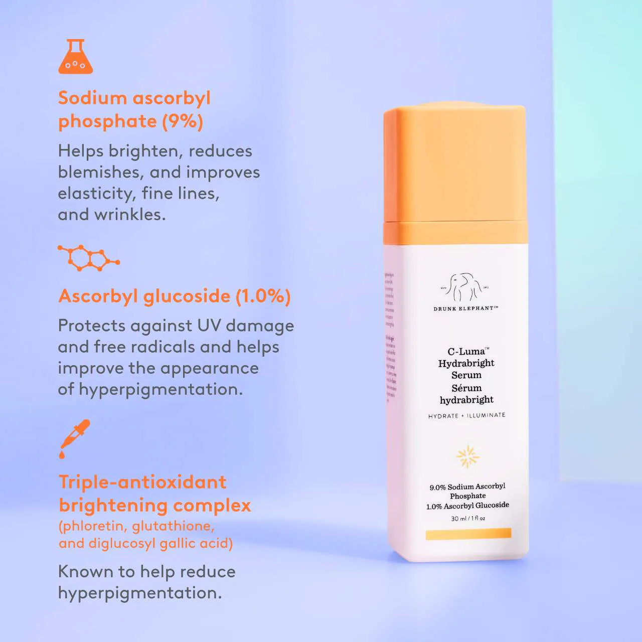 Drunk Elephant C-Luma Hydrabright Gentle Hydrating Vitamin C Serum