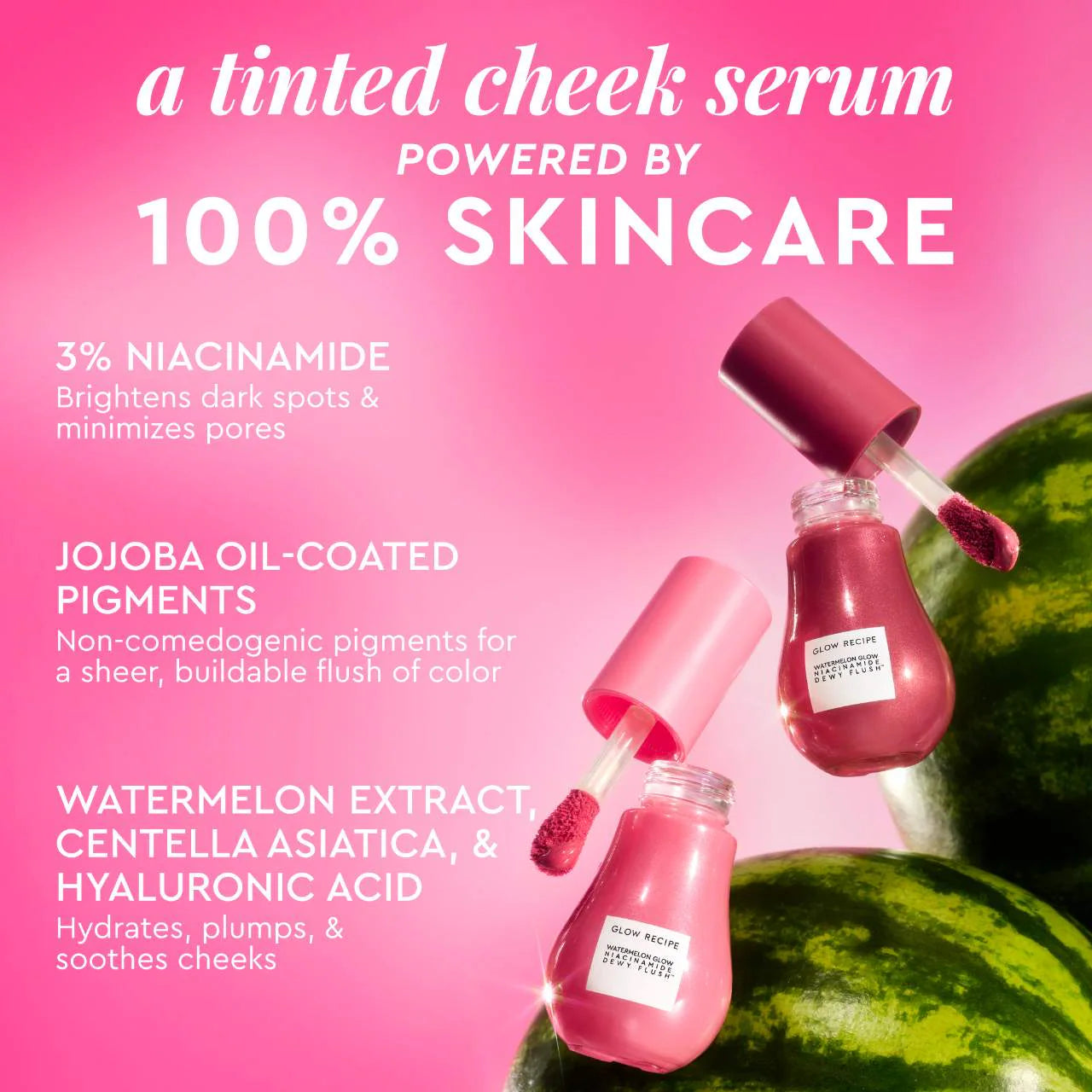 Glow Recipe Watermelon Glow Niacinamide Dewy Flush Brightening Serum Blush
