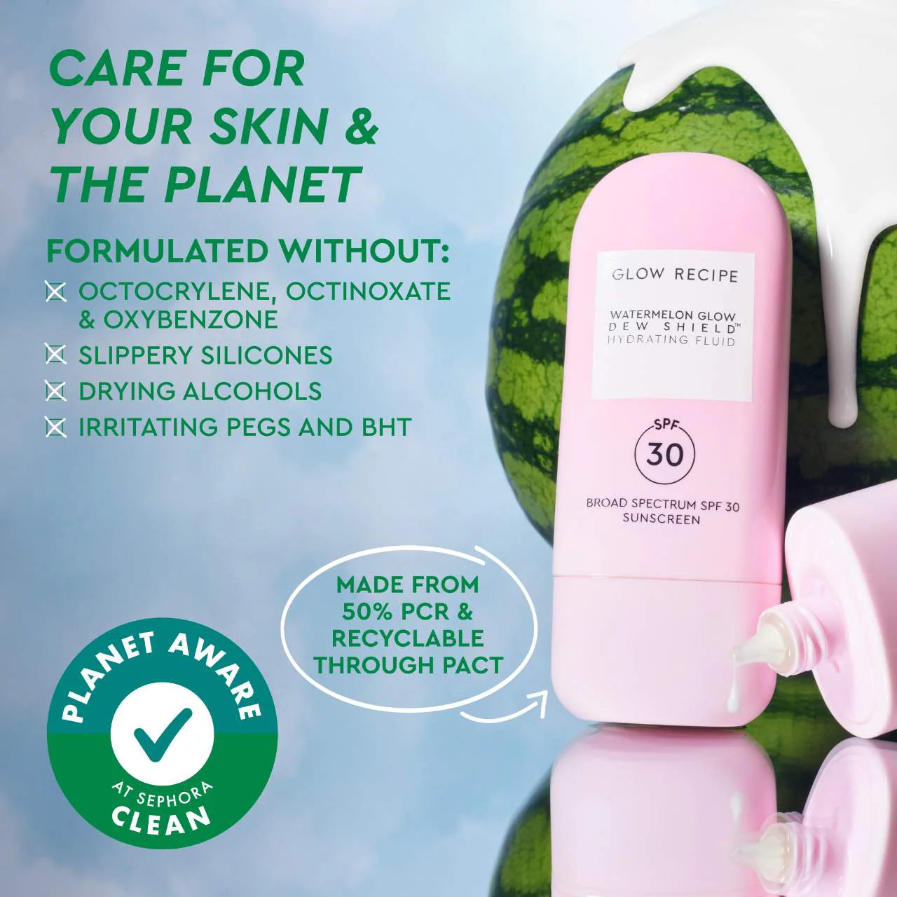 Glow Recipe Watermelon Glow Dew Shield Hydrating Fluid SPF 30