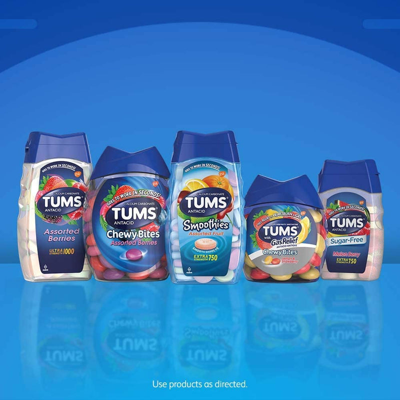 Tums Antacid Chewable Tablets Tropical Fruit