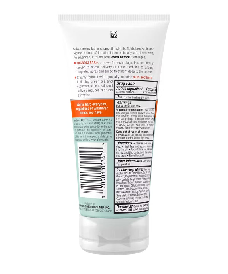 Neutrogena Oil-Free Acne Stress Control Power-Cream Wash