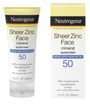 Neutrogena Sheer Zinc Face Sunscreen SPF 50