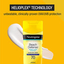 Neutrogena Beach Defense Water + Sun Protection Sunscreen Lotion SPF 70