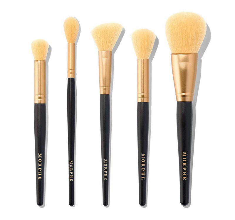 Morphe Complexion Crew 5-piece Brush Collection + Bag