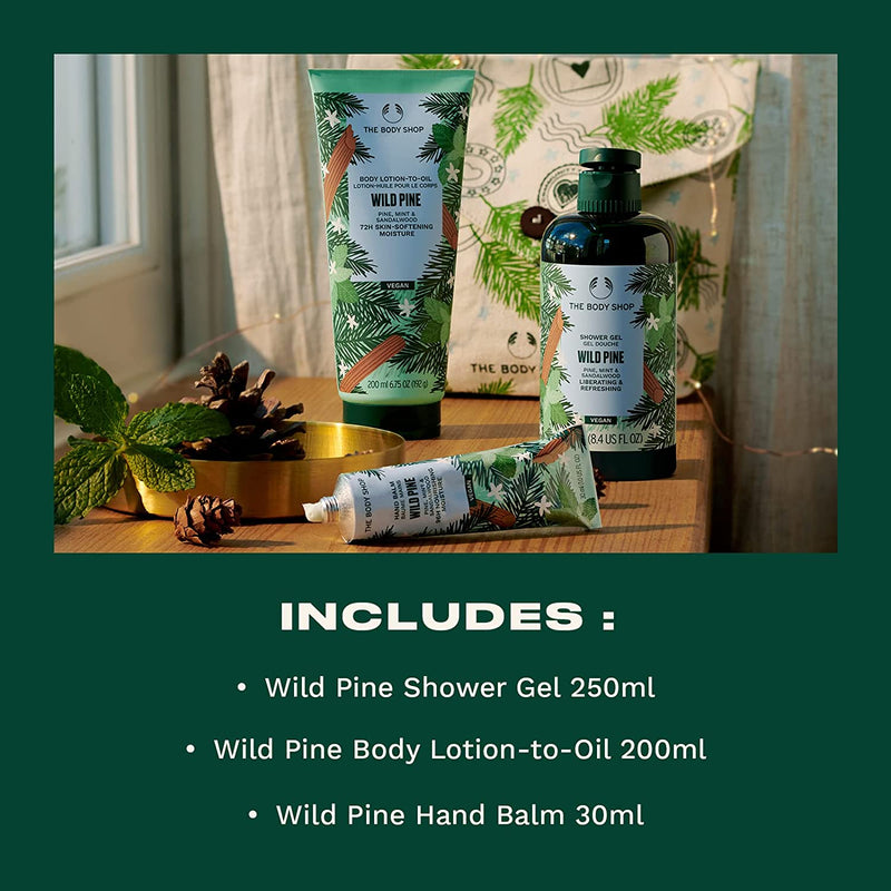 The Body Shop Pine & Divine Wild Pine Essentials Gift Set