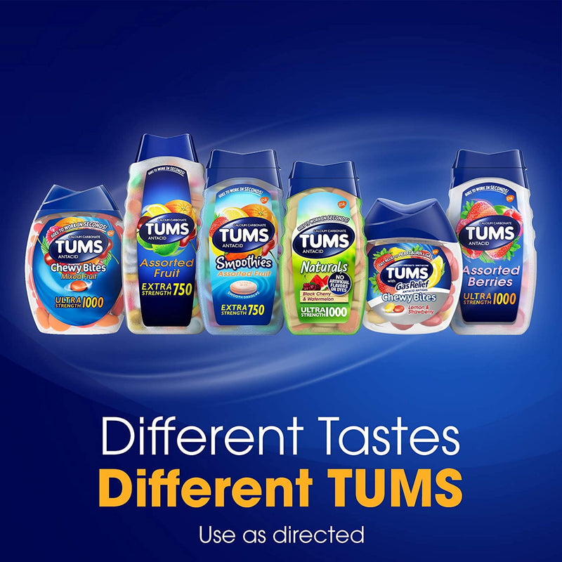 Tums Antacid Chewable Tablets Peppermint