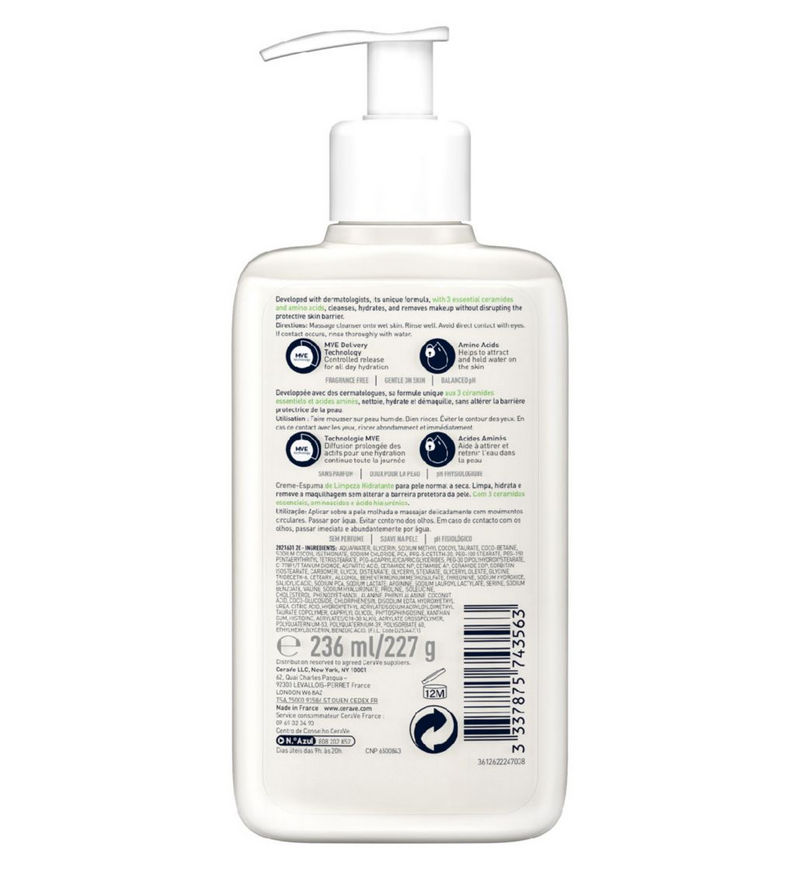 CeraVe Hydrating Cream to Foam Cleanser
