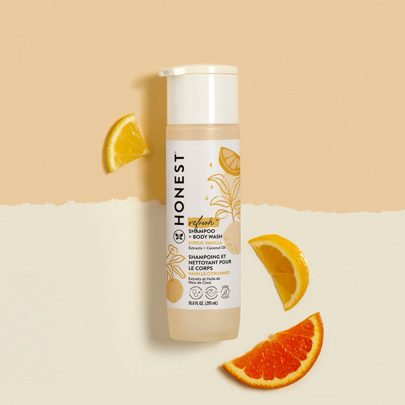 The Honest Co. Shampoo + Body Wash - Everyday Gentle, Sweet Orange Vanilla