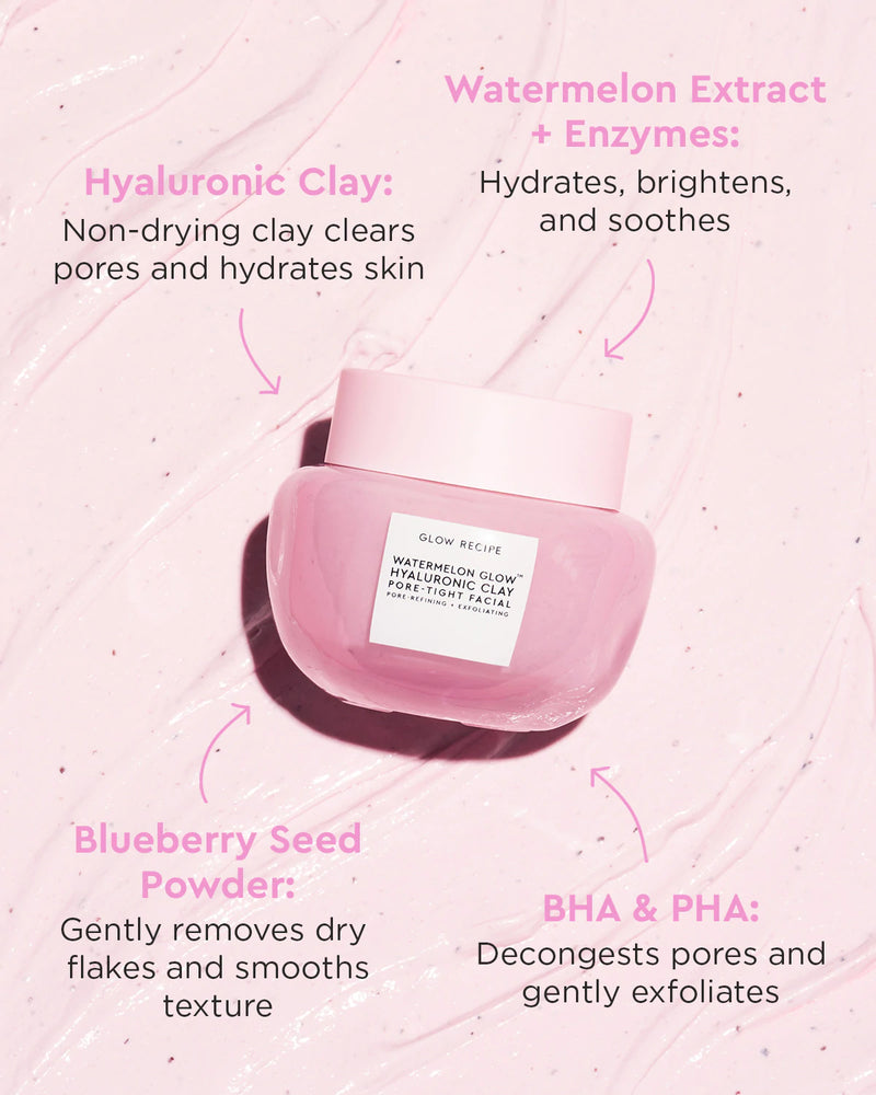 Glow Recipe Watermelon Glow Hyaluronic Clay Pore-Tight Facial