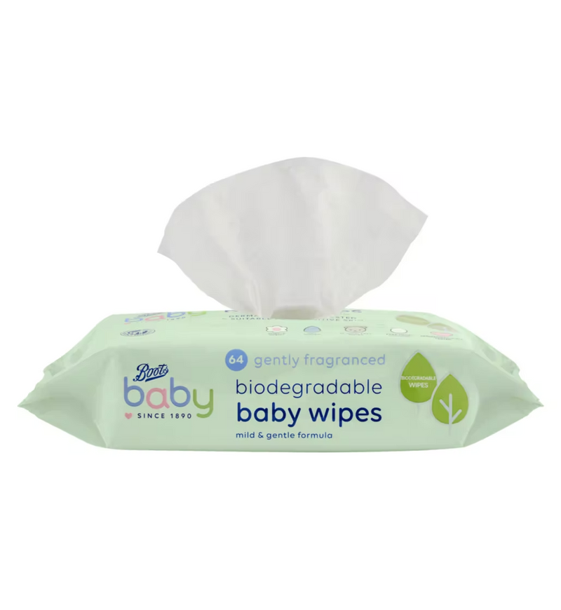 Boots Baby Gently Fragranced Biodegradable Baby Wipes